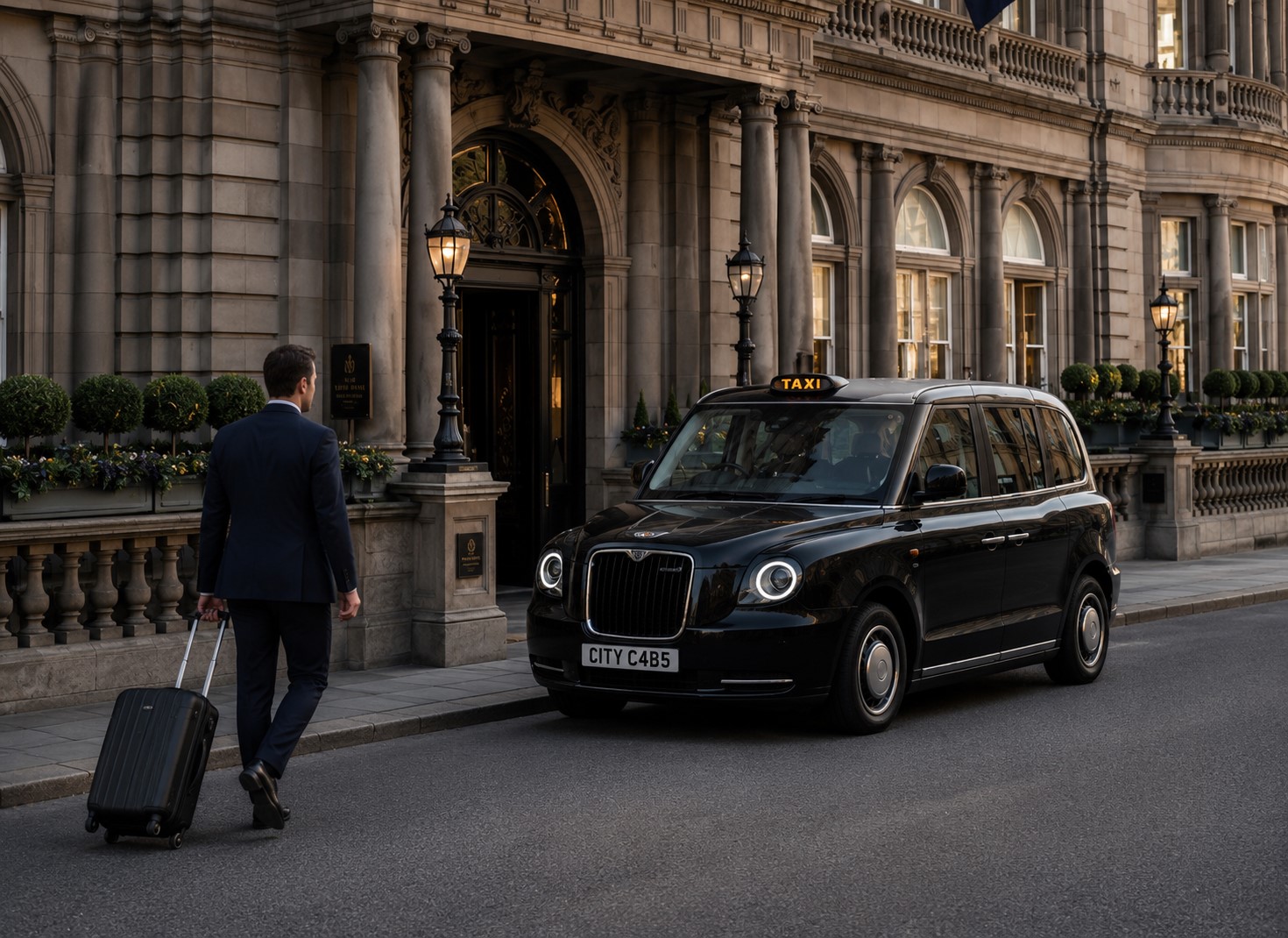 Business traveller using City Cabs