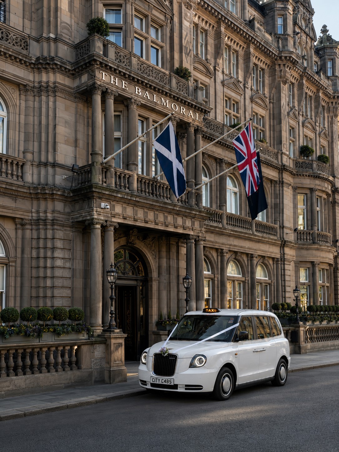 City Cabs White Wedding Taxi